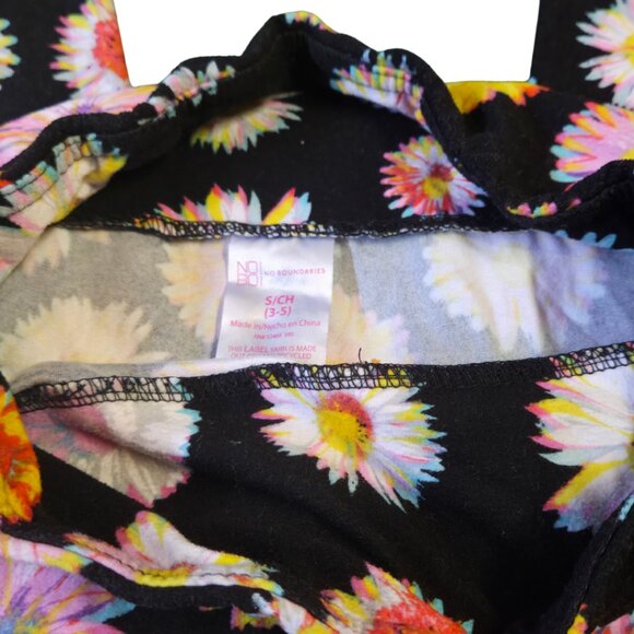 No Boundaries Juniors' Floral Sueded Leggings - Picture 2 of 2